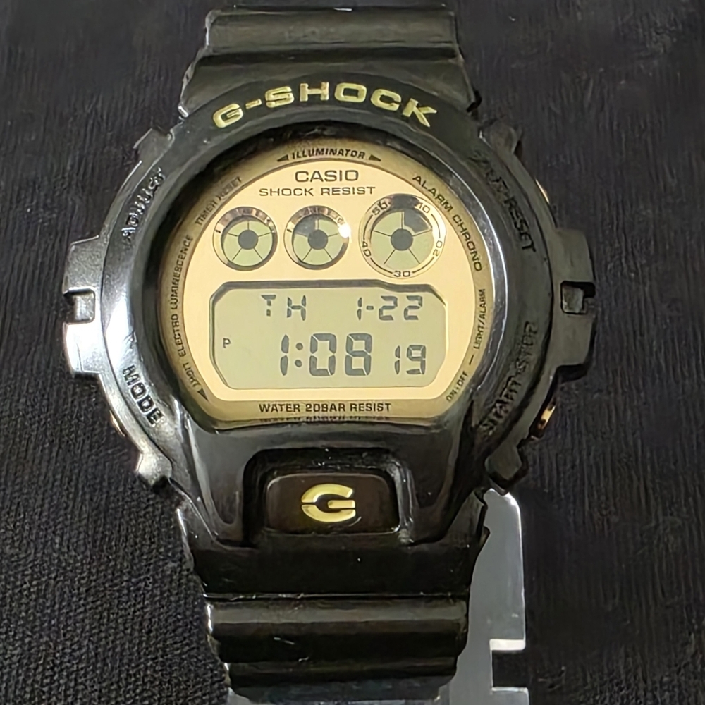 Casio G-Shock 3230 DW-6900BR Dark Brown Gold Mirror Men's 50mm Watch Rare HTF
